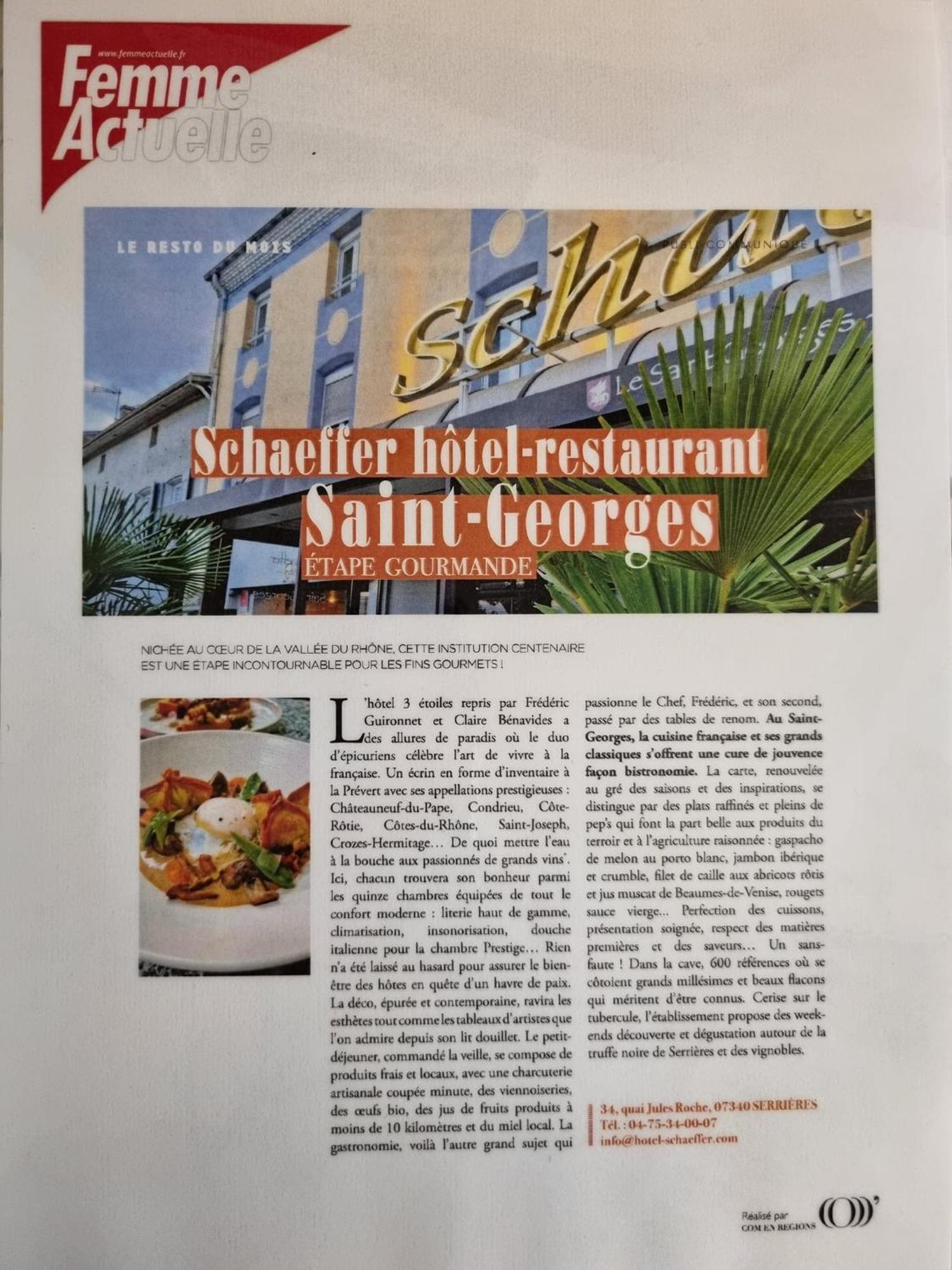Logis Hotel Schaeffer- Restaurant Le Saint Georges Serrieres (Ardeche) Exterior foto
